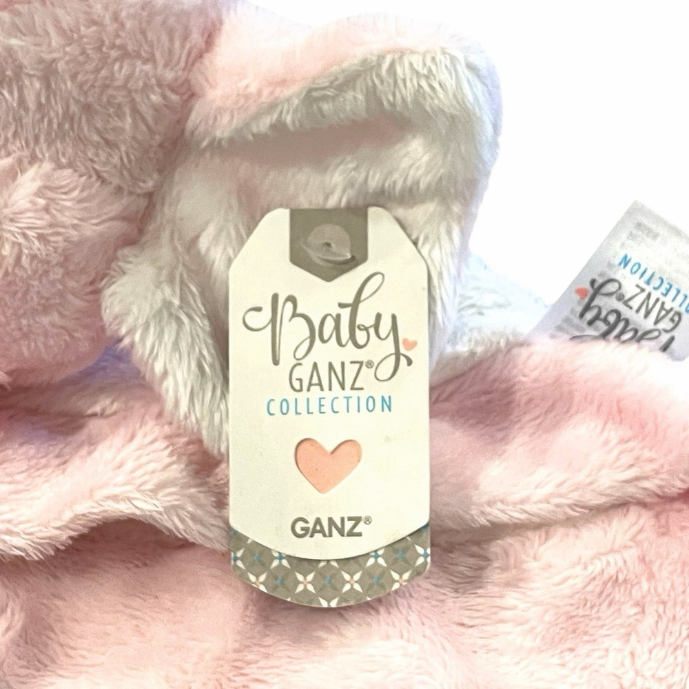 Baby Ganz Jellybean Elephant Lovey Plush Mini Blankie She is Fierce Pink NWT - Picture 6 of 13